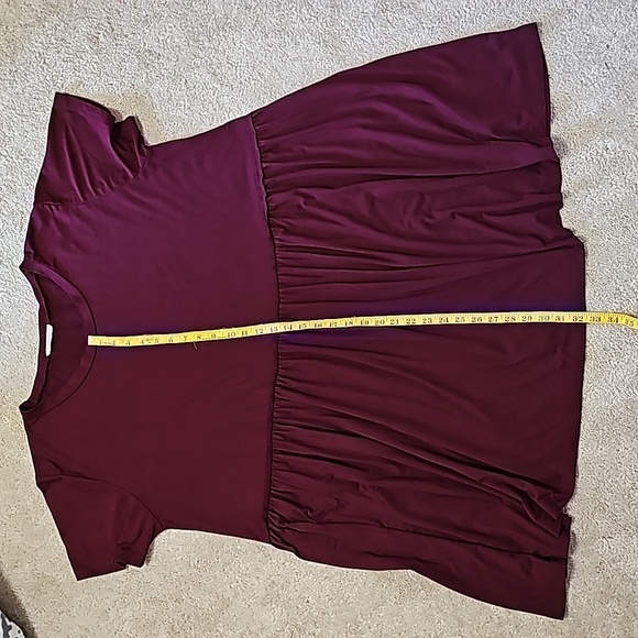 Short Sleeve Dress Purple/Maroon Size 3X Entro - Picture 10 of 11